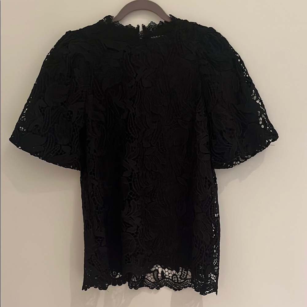 JADE Elegant Black Lace Top